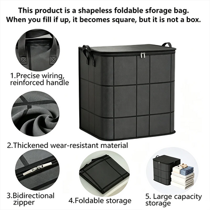 Foldable Waterproof Storage Tote with Handles