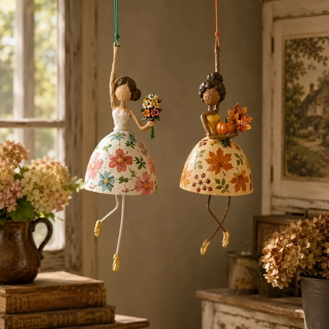 Whimsical Dancing Lady Hanging Ornament