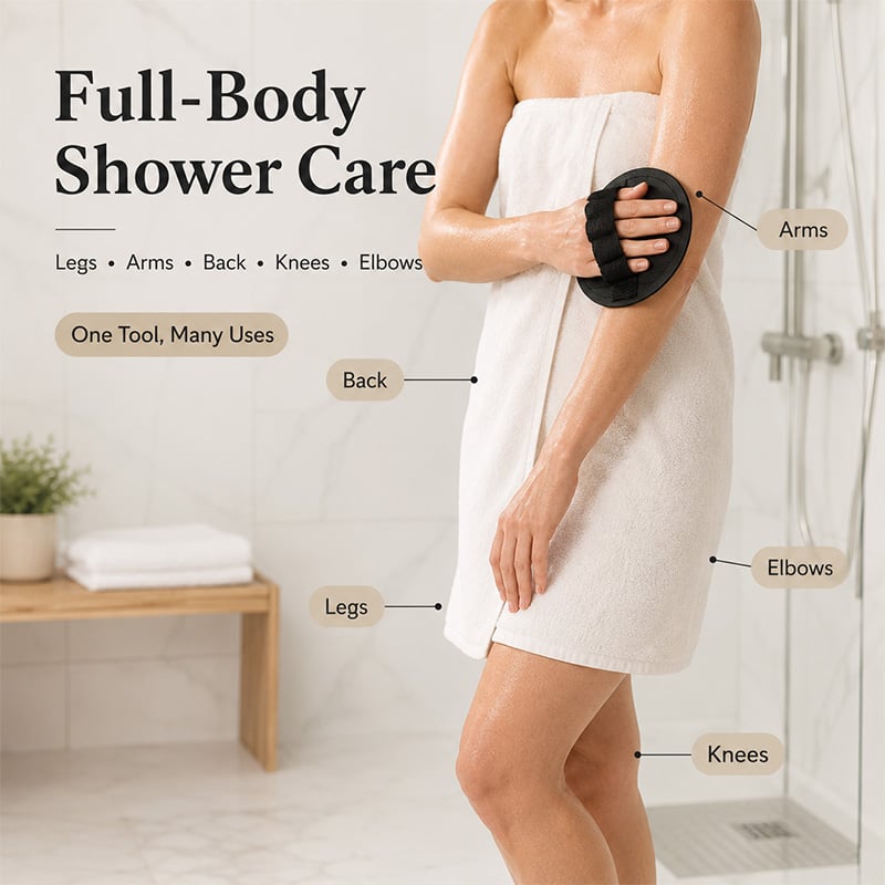 Soft Silicone Exfoliating Shower Glove